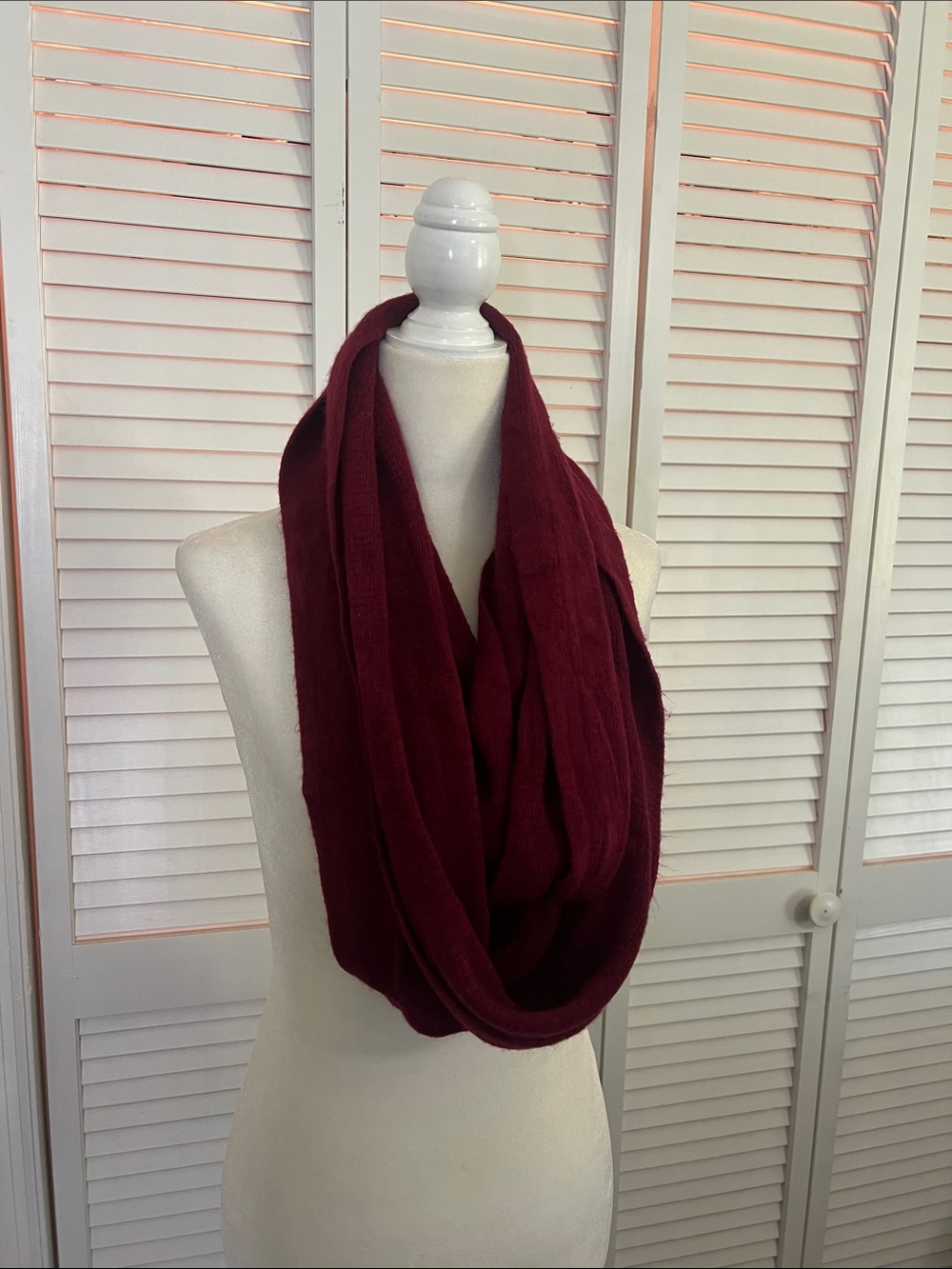 George Wine Red Infinity Scarf